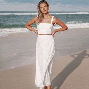 Petal & Pup White Maxi Dress